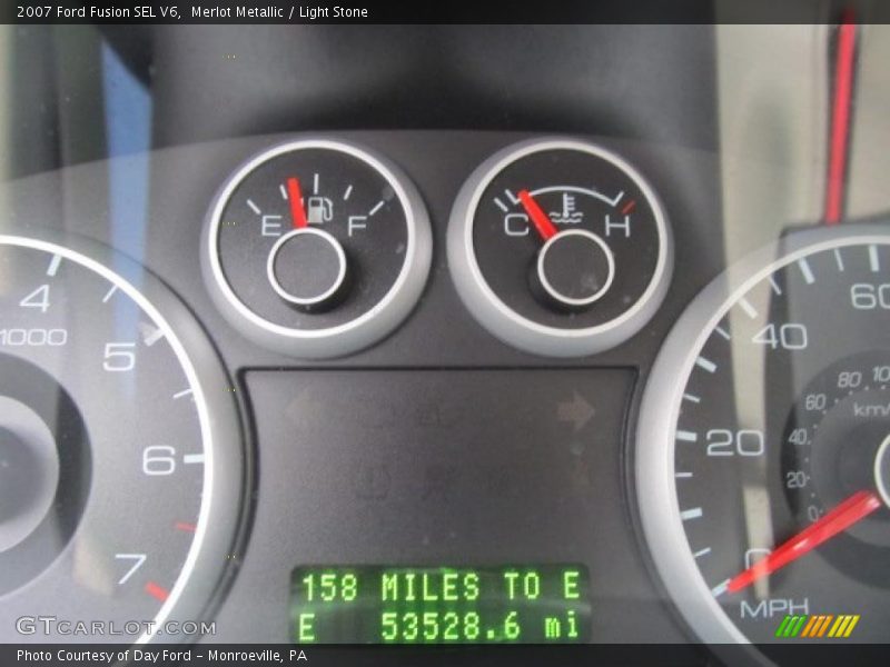 Merlot Metallic / Light Stone 2007 Ford Fusion SEL V6