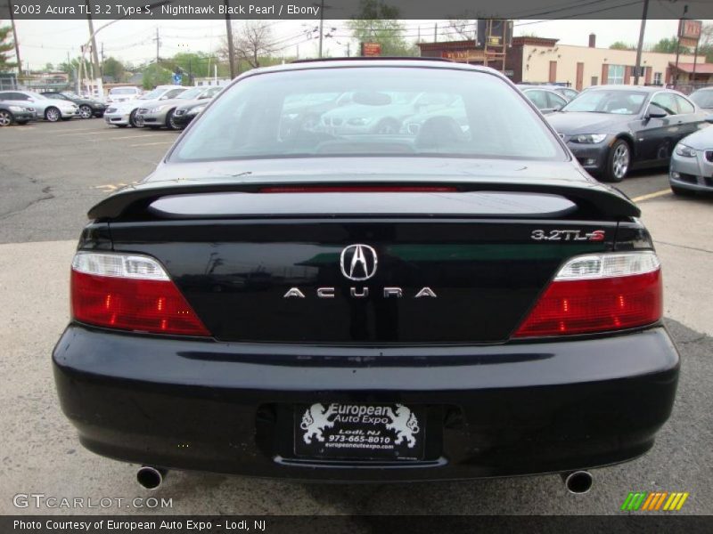 Nighthawk Black Pearl / Ebony 2003 Acura TL 3.2 Type S