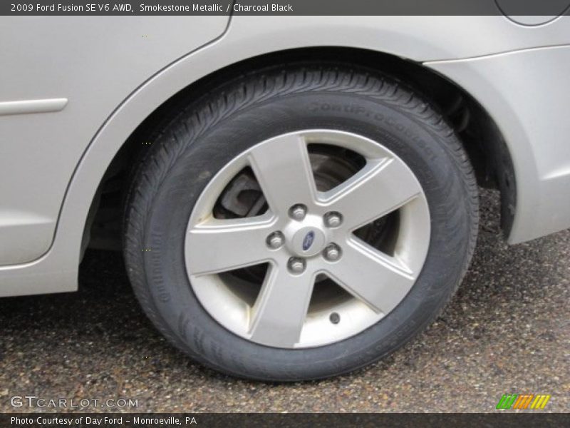 Smokestone Metallic / Charcoal Black 2009 Ford Fusion SE V6 AWD
