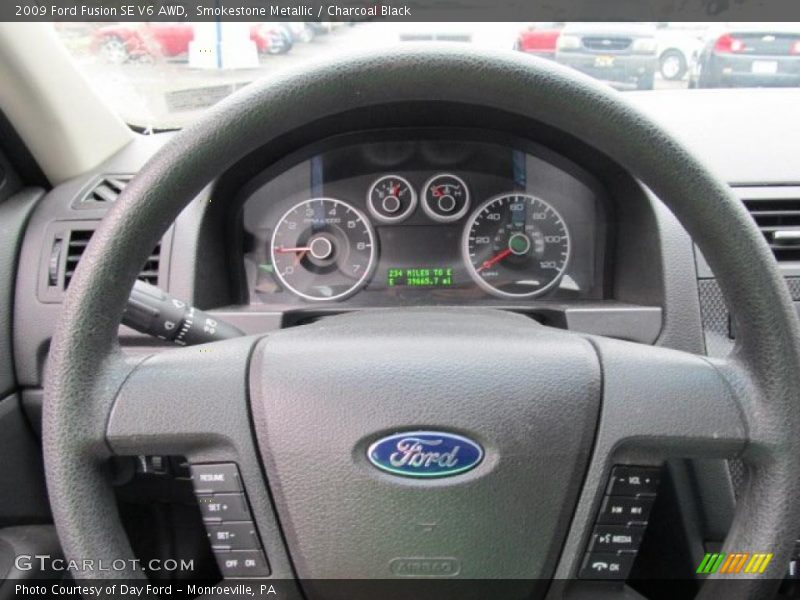 Smokestone Metallic / Charcoal Black 2009 Ford Fusion SE V6 AWD
