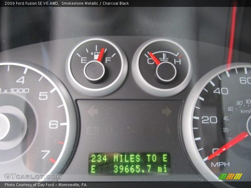 Smokestone Metallic / Charcoal Black 2009 Ford Fusion SE V6 AWD