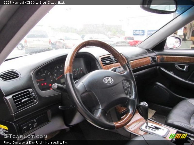 Steel Gray / Black 2005 Hyundai XG350 L