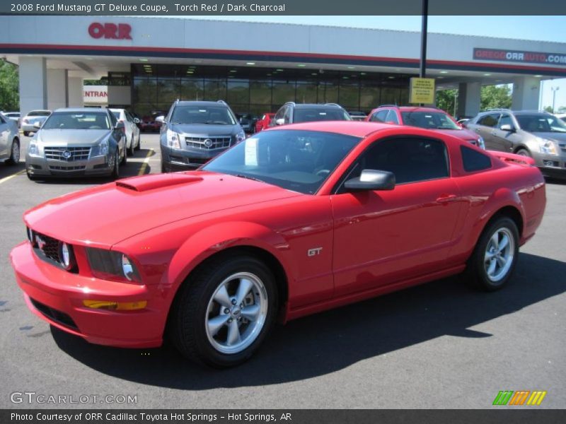 Torch Red / Dark Charcoal 2008 Ford Mustang GT Deluxe Coupe