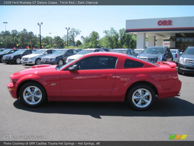 Torch Red / Dark Charcoal 2008 Ford Mustang GT Deluxe Coupe