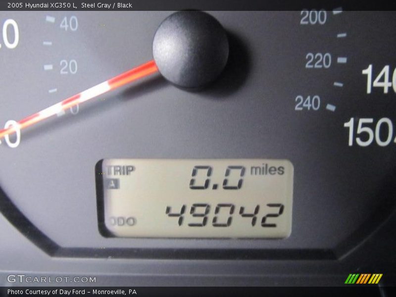 Steel Gray / Black 2005 Hyundai XG350 L