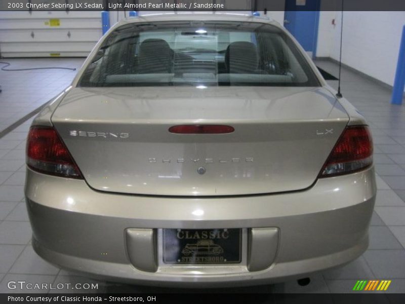 Light Almond Pearl Metallic / Sandstone 2003 Chrysler Sebring LX Sedan
