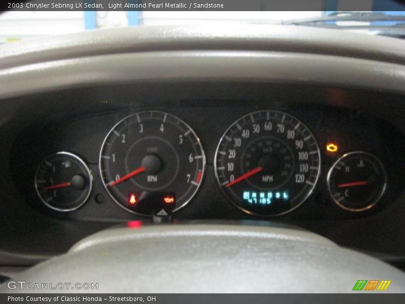  2003 Sebring LX Sedan LX Sedan Gauges