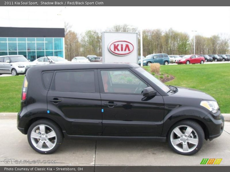 Shadow Black / Red/Black Sport Cloth 2011 Kia Soul Sport