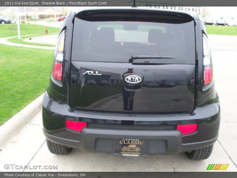 Shadow Black / Red/Black Sport Cloth 2011 Kia Soul Sport