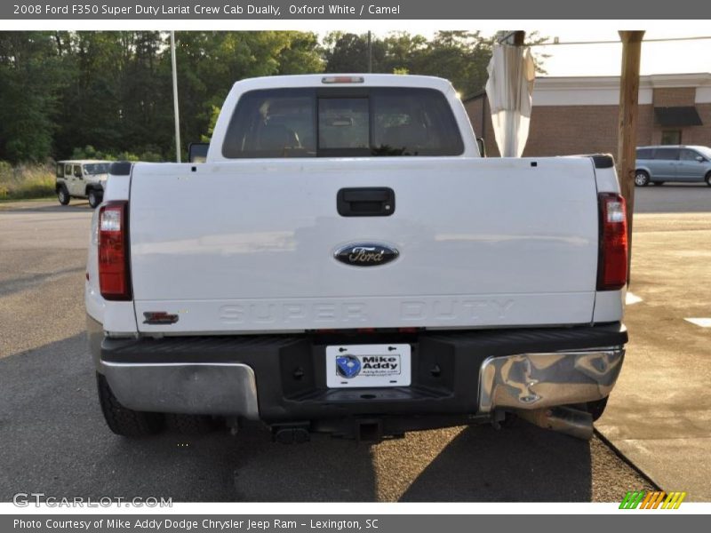 Oxford White / Camel 2008 Ford F350 Super Duty Lariat Crew Cab Dually