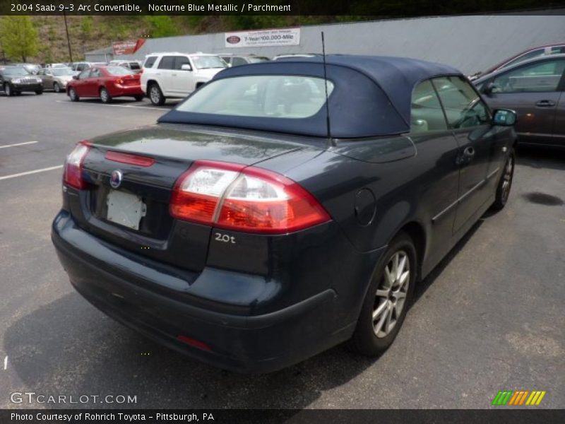Nocturne Blue Metallic / Parchment 2004 Saab 9-3 Arc Convertible