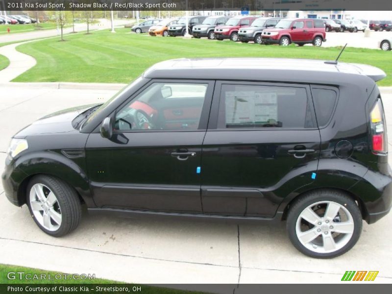 Shadow Black / Red/Black Sport Cloth 2011 Kia Soul Sport