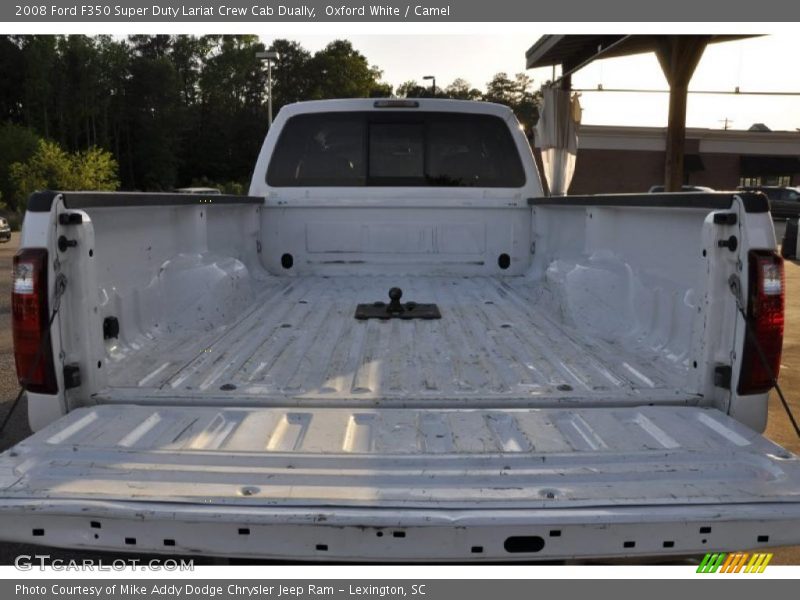 Oxford White / Camel 2008 Ford F350 Super Duty Lariat Crew Cab Dually