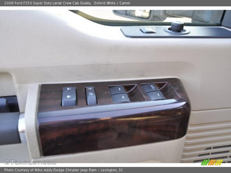 Oxford White / Camel 2008 Ford F350 Super Duty Lariat Crew Cab Dually