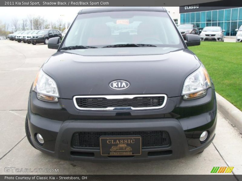Shadow Black / Red/Black Sport Cloth 2011 Kia Soul Sport