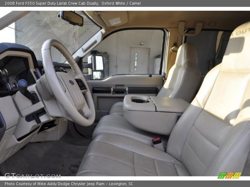  2008 F350 Super Duty Lariat Crew Cab Dually Camel Interior