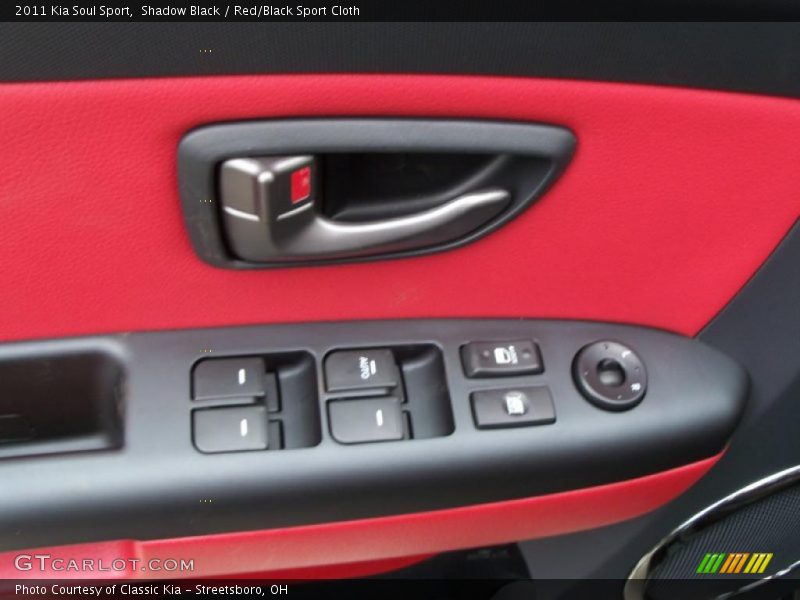 Shadow Black / Red/Black Sport Cloth 2011 Kia Soul Sport