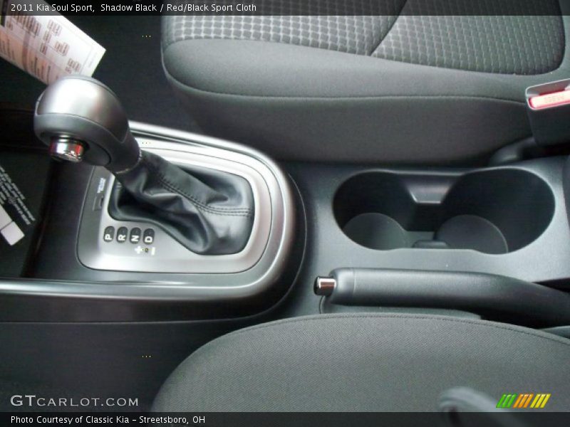 Shadow Black / Red/Black Sport Cloth 2011 Kia Soul Sport