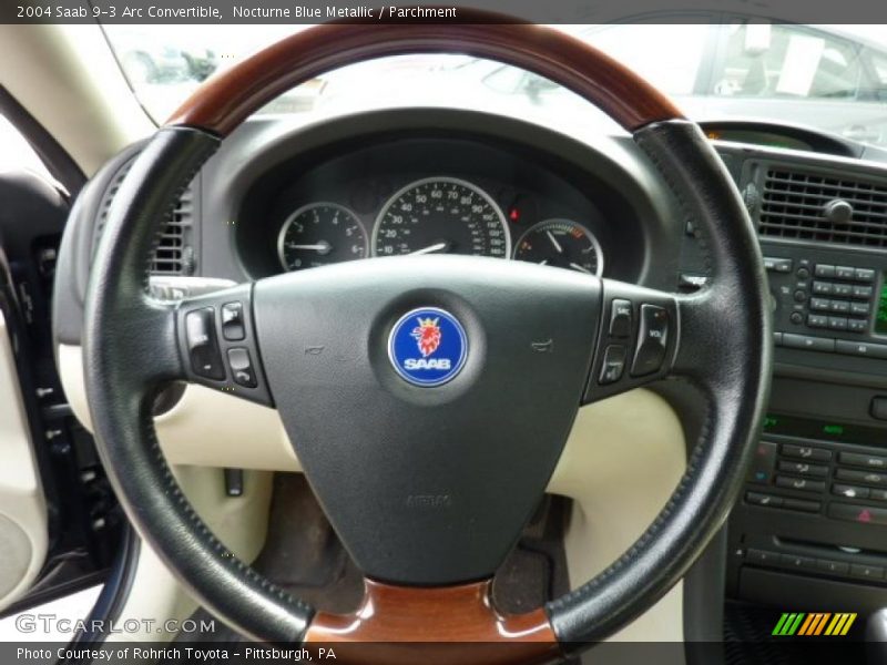 Nocturne Blue Metallic / Parchment 2004 Saab 9-3 Arc Convertible