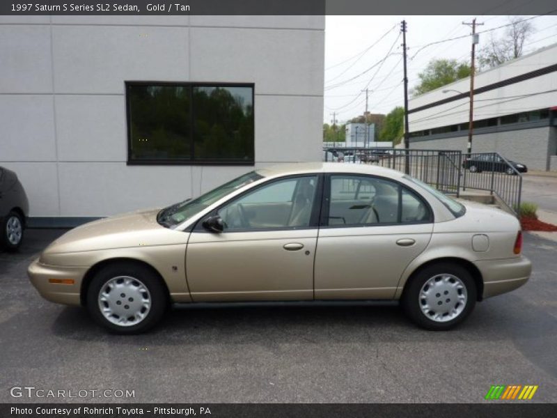Gold / Tan 1997 Saturn S Series SL2 Sedan