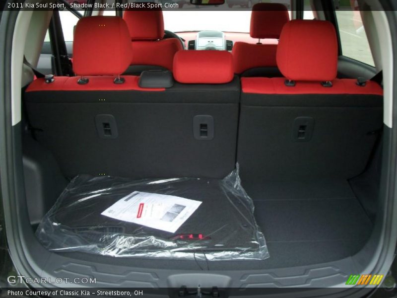 Shadow Black / Red/Black Sport Cloth 2011 Kia Soul Sport