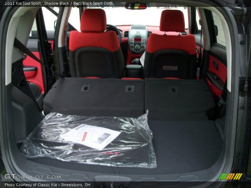 Shadow Black / Red/Black Sport Cloth 2011 Kia Soul Sport