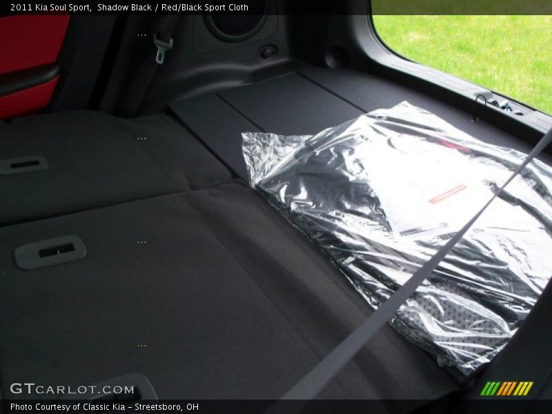 Shadow Black / Red/Black Sport Cloth 2011 Kia Soul Sport