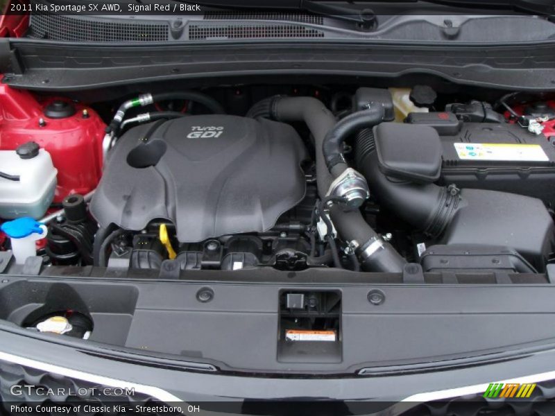  2011 Sportage SX AWD Engine - 2.0 Liter Turbocharged GDI DOHC 16-Valve CVVT 4 Cylinder