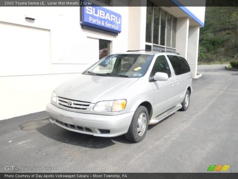 Lunar Mist Metallic / Gray 2003 Toyota Sienna LE