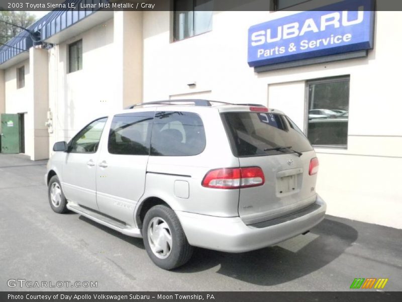 Lunar Mist Metallic / Gray 2003 Toyota Sienna LE