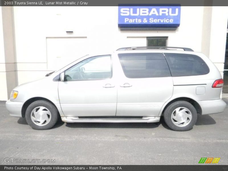 Lunar Mist Metallic / Gray 2003 Toyota Sienna LE