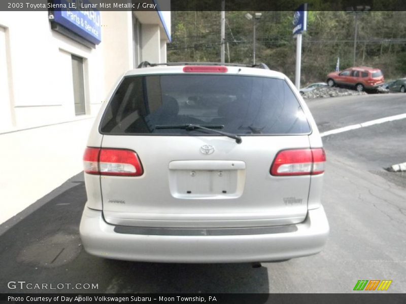 Lunar Mist Metallic / Gray 2003 Toyota Sienna LE