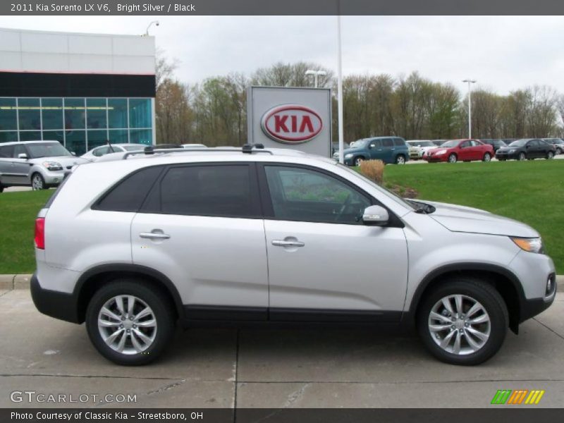 Bright Silver / Black 2011 Kia Sorento LX V6