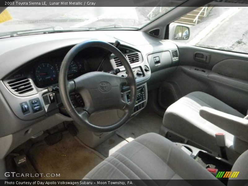Lunar Mist Metallic / Gray 2003 Toyota Sienna LE