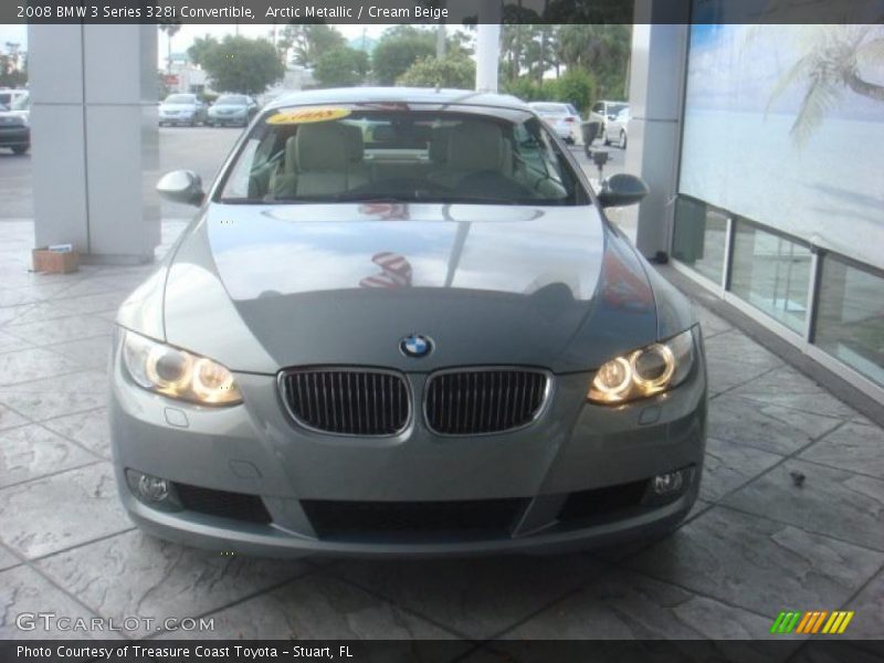 Arctic Metallic / Cream Beige 2008 BMW 3 Series 328i Convertible