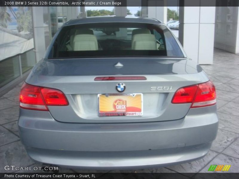 Arctic Metallic / Cream Beige 2008 BMW 3 Series 328i Convertible