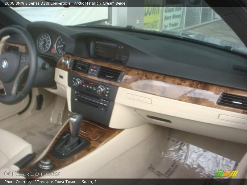 Arctic Metallic / Cream Beige 2008 BMW 3 Series 328i Convertible