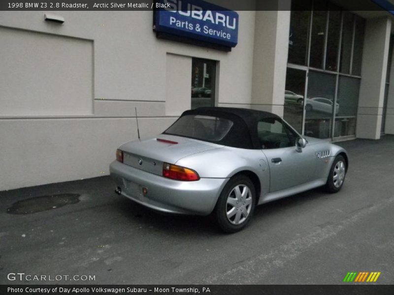 Arctic Silver Metallic / Black 1998 BMW Z3 2.8 Roadster