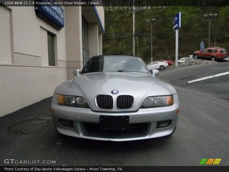 Arctic Silver Metallic / Black 1998 BMW Z3 2.8 Roadster