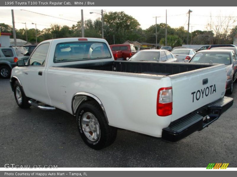 White / Blue 1996 Toyota T100 Truck Regular Cab