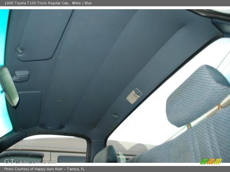White / Blue 1996 Toyota T100 Truck Regular Cab