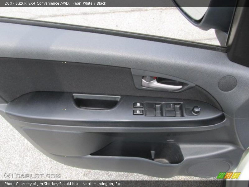 Pearl White / Black 2007 Suzuki SX4 Convenience AWD