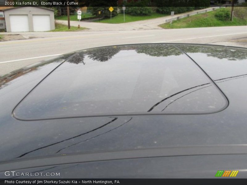 Ebony Black / Coffee 2010 Kia Forte EX