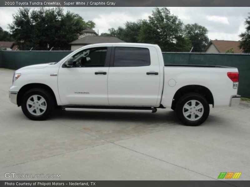 Super White / Graphite Gray 2010 Toyota Tundra CrewMax