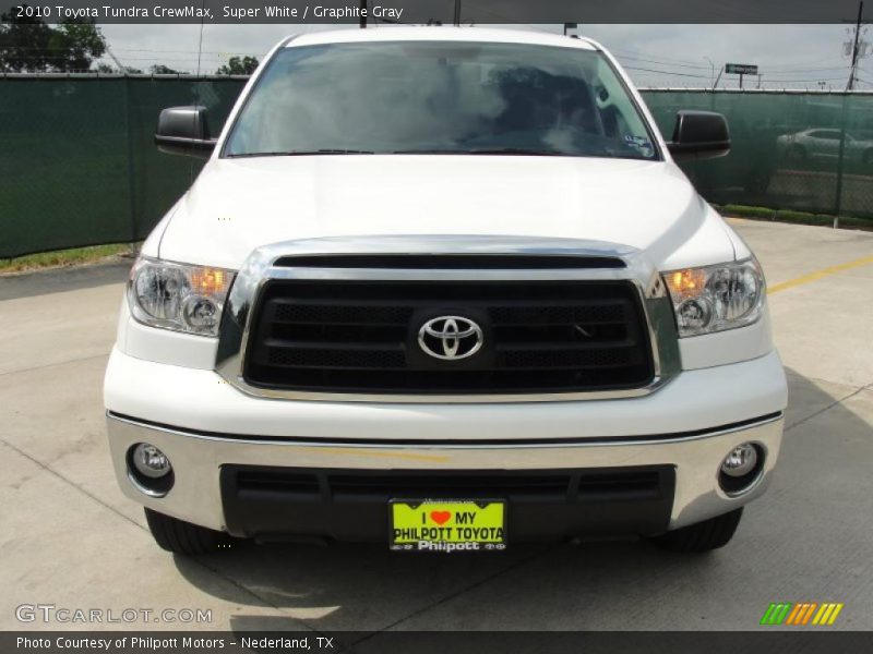Super White / Graphite Gray 2010 Toyota Tundra CrewMax