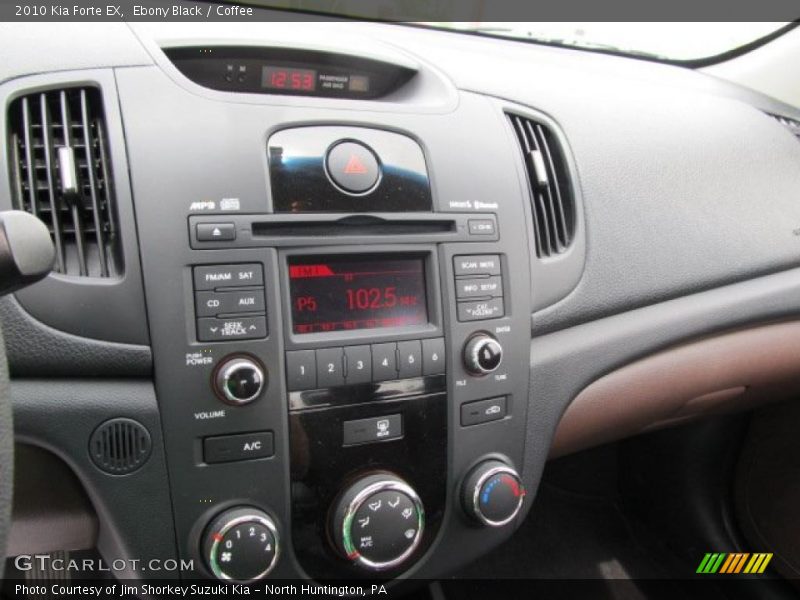 Ebony Black / Coffee 2010 Kia Forte EX