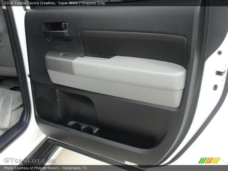 Super White / Graphite Gray 2010 Toyota Tundra CrewMax