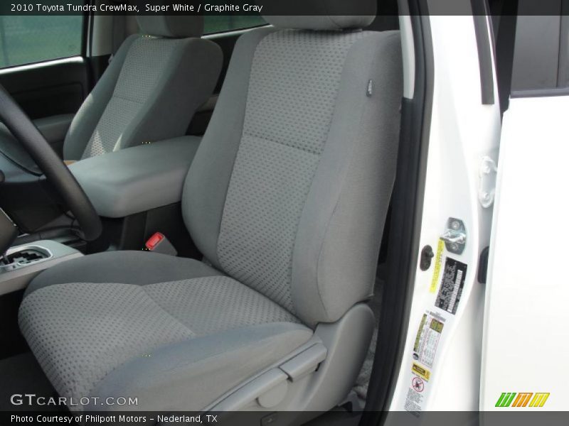 Super White / Graphite Gray 2010 Toyota Tundra CrewMax