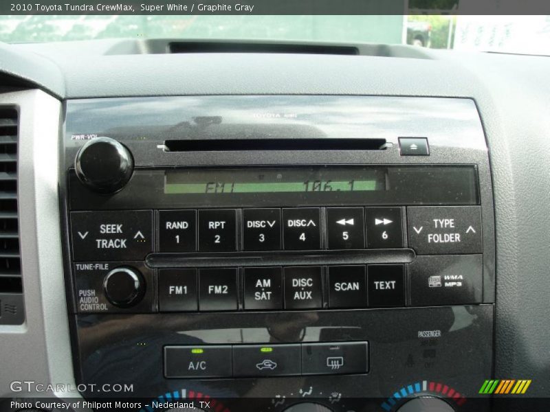 Super White / Graphite Gray 2010 Toyota Tundra CrewMax