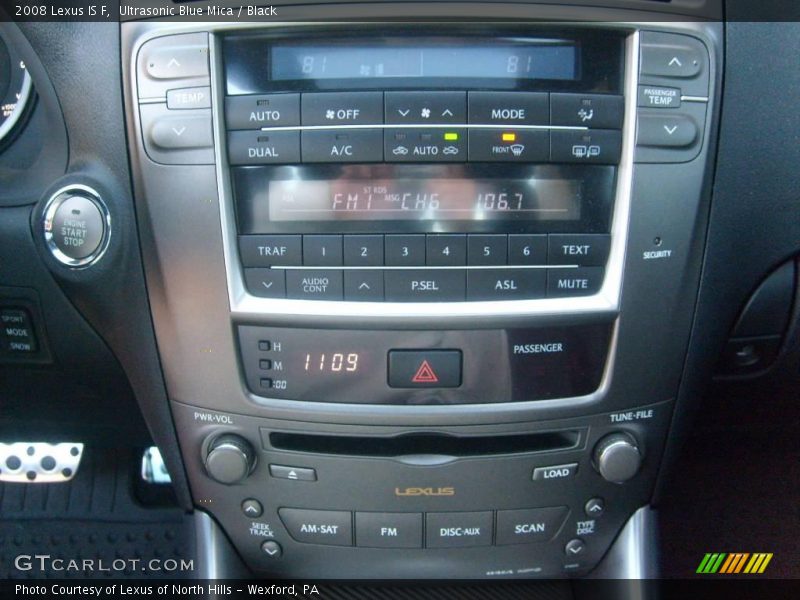 Ultrasonic Blue Mica / Black 2008 Lexus IS F